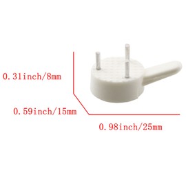 ZYAMY 30pcs Picture Hangers Without Nails Plastic Photo Frame Traceless Hook Nail Hardwall Hanger for Concrete Wall, Hardwall and Drywall