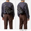 Mustache MDP-0650 Body Bag, One Shoulder Bag, Crossbody Bag, Black