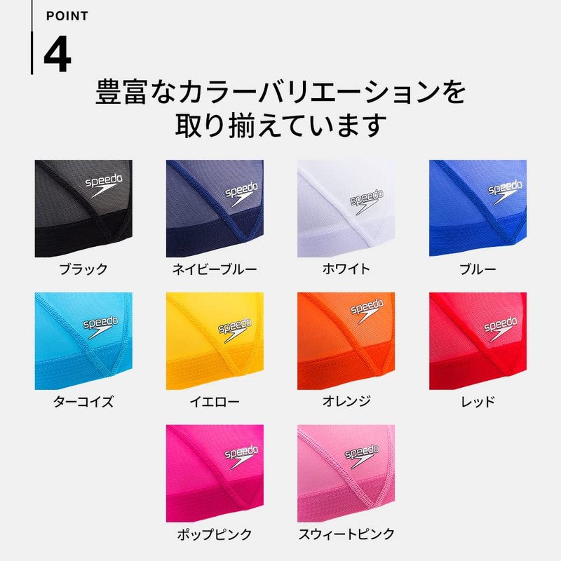 Speedo SD99C60 Swim Cap, Mesh Cap for Swimming, Unisex, White,