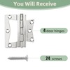Non-Mortise Butterfly Hinges 4 Pack Heavy-Duty