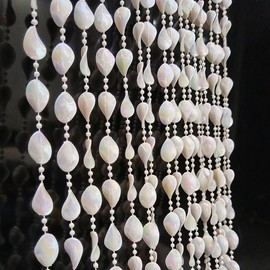 ave split Beaded Curtain Doorways Star Acrylic Hanging Door Beads String Curtains Tassel Room Divider Screen Decor for Doorway Window Living Room Wedding 054fy (White)