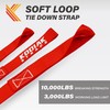 Soft Loop Tie Down Straps - 1 x 12 inches-