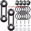 SDeelCase 8 Pcs Black Quick Release Fasteners Kit For Mercedes