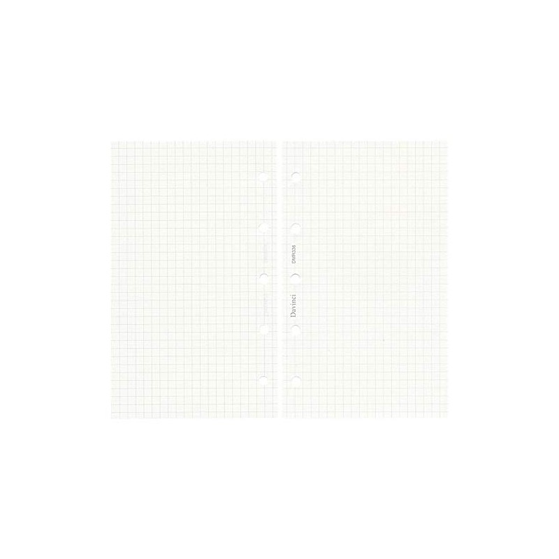 Da Vinci DMR336 Personal Organizer Refill, Mini 5-Hole Size, Graph