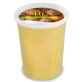 Raw African Shea Butter 32 oz Yellow/Gold Grade A 100% Pure Natural Unrefined Fresh Moisturizing, Ideal for Dry and Cracked Skin. It can be used in Body, Hair and Face.