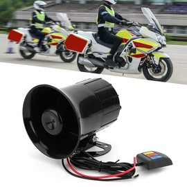 Car Horn 12 V Loud, 30 W Car 3 Tones Loud Horn Speaker Motorcycle Megaphone Electronic Warning Siren Ambulance Booming