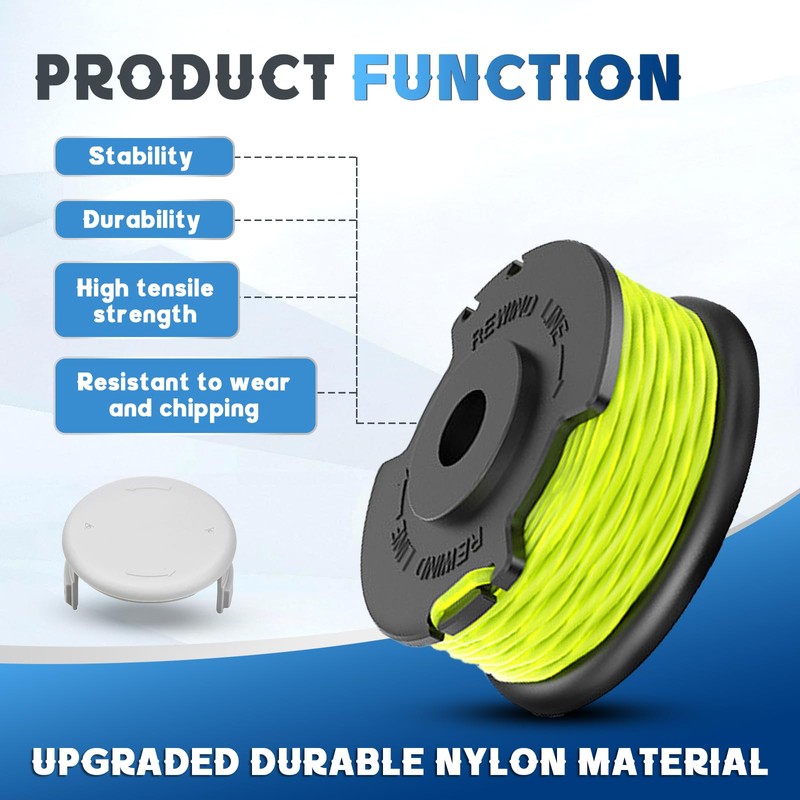 CHIHOLEN Pack of 4 Grass Trimmer Line Spool Compatible with