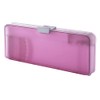 Beverly PNC-008 Compact Double-Sided Pencil Case, Glassy Pink