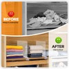 JOY DECOR 6 Pack Acrylic Clear Shelf Dividers for Closets