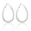 40mm Lightweight Oval Hoop Earrings for Women, Hypoallergenic and Statement,