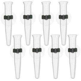 Gatuida Water Plant Test Tubes Container Holder with Suction Cup: Vase Storage Planter Pipe Small Flower Stand Stem Transparent Flower Stem Holder Floral Propagation