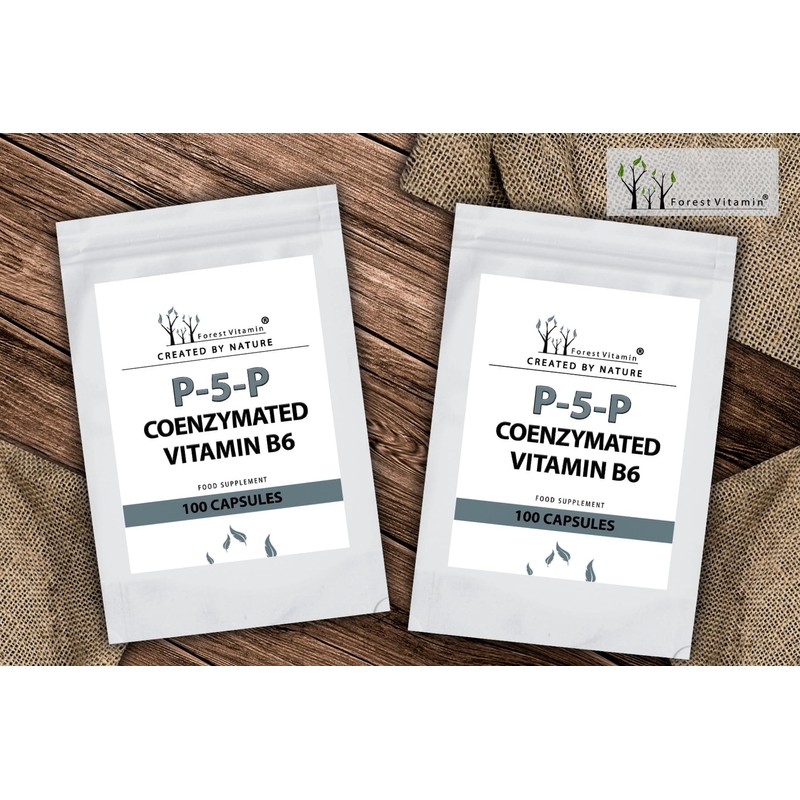 P5P - Forest Vitamin - P5P Coenzymated Vitamin B6-100 Capsules