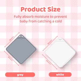 WRQIOO 2 Pcs Hooded Baby Towel, Absorbent Baby Towel with Hood, Animal Design Cute Baby Bath Towel, Soft baby towels newborn for Baby Boys Girls 31.5 x 31.5 Inch (Elephant+Bear)