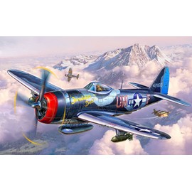 Revell Modellbausatz Flugzeug 1:72 - P-47M Thunderbolt im Maßstab 1:72, Level 4, originalgetreue Nachbildung mit vielen Details, 03984