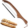 MOFFNNOL Bread Slicer for Homemade Bread, 15.7" Wooden Sourdough Bread