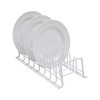 Organize It All Vinyl Coated Kitchen Wire Lid Plate Rack,
