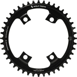 Wolf Tooth Platos para bielas asimétricas de 4 x 110 mm BCD Shimano Road (Negro, 38t)