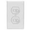 Baomain 2-Pack Double Toggle Light Switch with Wall Plate,15 Amp