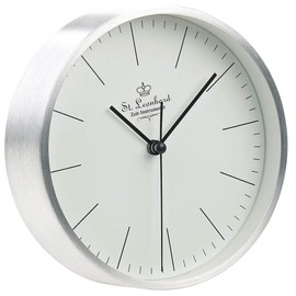 St. Leonhard Modern Aluminium Table & Wall Clock with Quartz Movement, Diameter 15 cm (Modern Small Wall Clock, Small, Small)