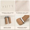 Prite 2 Pcs Makeup Bag Set Travel Cosmetic Case 2-Layer