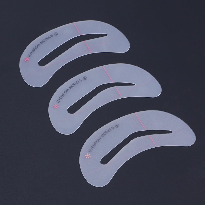 minkissy 6pcs Mold Kit Eyebrow Template Eyebrow Stencil Kit Eyebrow