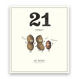 Pigment - Etched - Funny Birthday Cards - 21st Birthday Cards for Her - 21st Birthday Card for Him - SC Certified - Made in the UK - 160 x 176