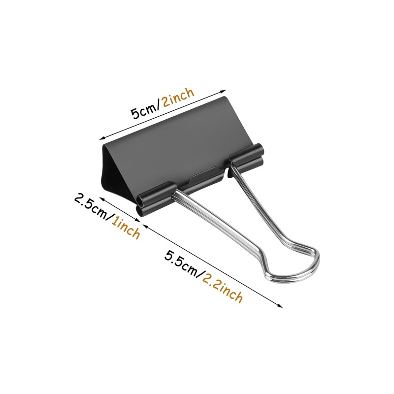 KTOJOY Extra Large Binder Clips (36 Pack) 2 Inch, Big