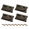 HARMAC HOUSE 4 PCS Vintage Antique Bronze Drawer Ring Pull