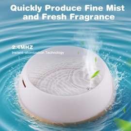 500ml Aromatherapy Essential Oil Diffuser, WisePulse Quiet Diffusers for Essential Oils with Timer, CE Aromatherapy Diffuser Humidifier, 7 Color LED & Auto-Off, Diffusers for Bedroom, Office, Yoga