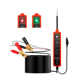 Chazcool Power Circuit Probe Tester, 6-24V DC Circuit Tester, Test Light Automotive Short Circuit Located, Polarity Identify with LED Light Overload Protection