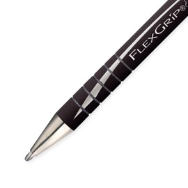 Paper Mate FlexGrip Elite Retractable Ballpoint Pens | Black Ink | Pack of 14 | Large Broad 1.4mm Wide Tip Writes 0.8mm Medium Line