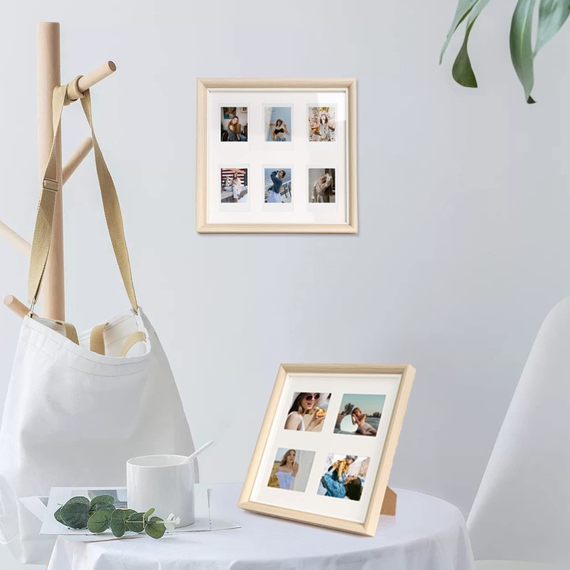Rieibi Wooden Photo Frame 4x6 6 Inch Hanging on Wall