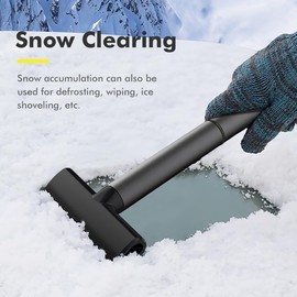 XTryfun Ice Scraper with Detachable Window Squeegee for Cars Windshield Suit for Snow Rainy Foggy Weather