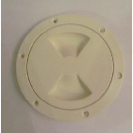 Viking Marine Boat RV CREAM 4" Access Hatch Cover Twist Out Deck Plate USA