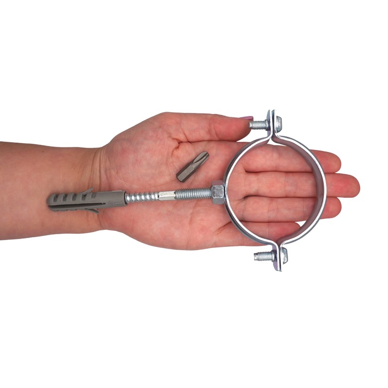 SKIR'CO Pack of 2 Pipe Brackets for Diameter 60-64 mm