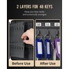 Uniclife 48-Key Steel Key Cabinet with 2 Unlocking Keys Wall