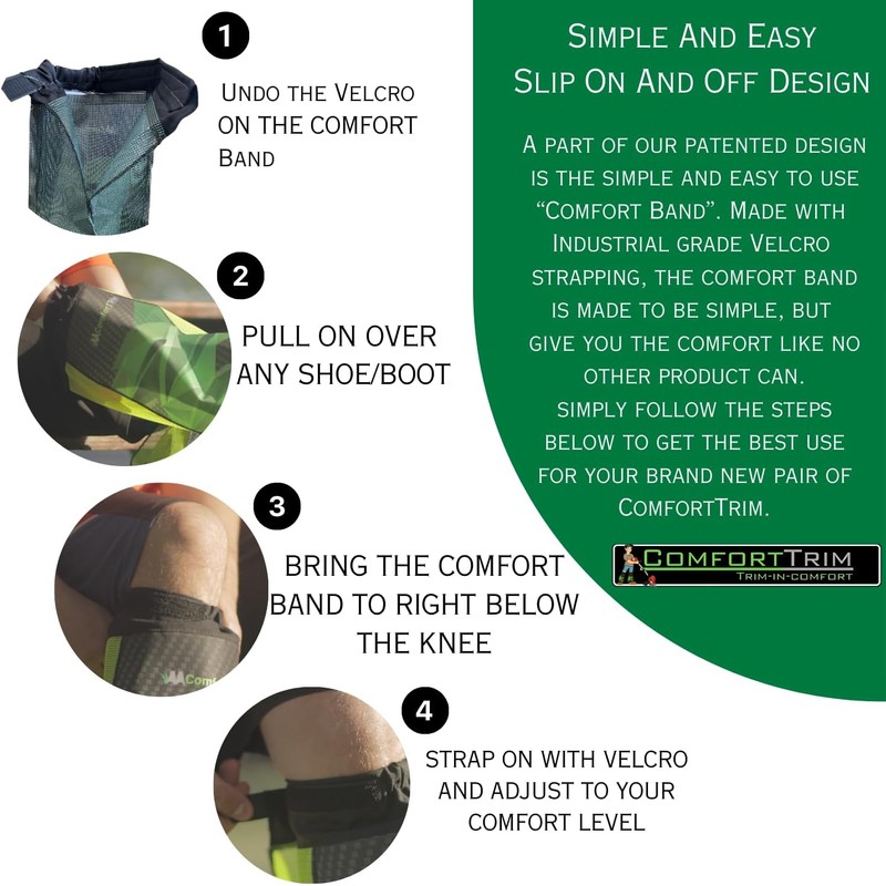 ComfortTrim Green Carbon Fiber Print Leg Guards - Ultimate Protection,