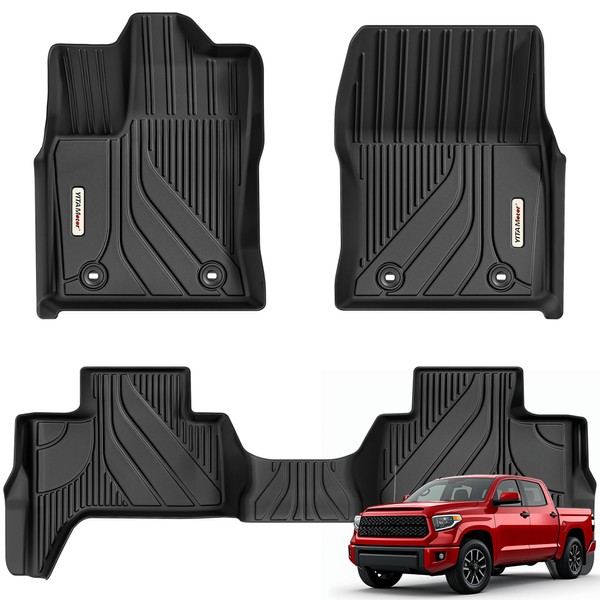 YITAMOTOR Floor Mats for Toyota Tundra Double Cab 2025-2022, Custom