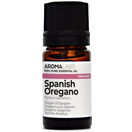 BIO - Spanish Oregano Essential Oil - 5mL - 100% Pure, Natural, Chemotyped and AB Certified - AROMA LABS (French Brand)