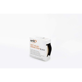 Orfit Elastic Soft Velvet Edging Strip, Black