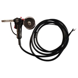 LGXEnzhuo 5M/16.4FT Cable DC24V Aluminum Spool Gun Fit Miller210 Spoolmate 3035, Wire-drawing Welding Gun with 10PCS 0.8mm Conductive Nozzle,Clear Spool Cover Welding Gun