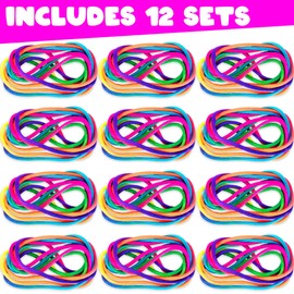 ArtCreativity Cat’s Cradle String Game for Kids - Set of 12 Strings for Cats Cradle - Looped 63 Inch Strings for Cats Cradle Game - Vintage Games and Retro Toys from The 90s - Vintage Fidget Toys