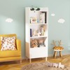 ZJMTOCYU Versatile Kids 4-Tier Bookcase for Toy and Book Organization,