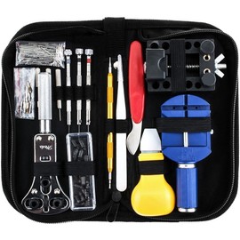 Professional Watch Repair Tool Kit, Geepro Portable Watchmaker Watch Case Opener Link Remover Spring Bar Tool Antimagnetic Screwdriver with Carrying Case