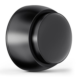 Door Stopper Wall Protector with Silicone Head, Aluminum Door Knob Wall Protector, Spring Shock Absorption Technology, 1.65" Door Stoppers for Wall, Adhesive Installation or with Screw