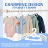 SIshynio 30 Pack Baby Hangers for Closet, Adjustable Space Saving