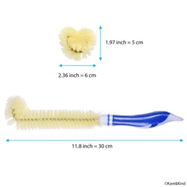 Multipurpose Cleaning Brush Kit - Set of 4 Brushes for Cleaning Drinking Bottles/Cups, Caps, Straws, Nipples, Wine Decanters/Glasses, Coffee/Tea Pots, Water Reservoirs, etc. - Safe Food Grade