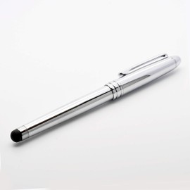 LACHIEVA LUX Rollerball Pen, Nice Writing Instruments and Elegant Stationery for Men and Women (Shiny Chrome Color)
