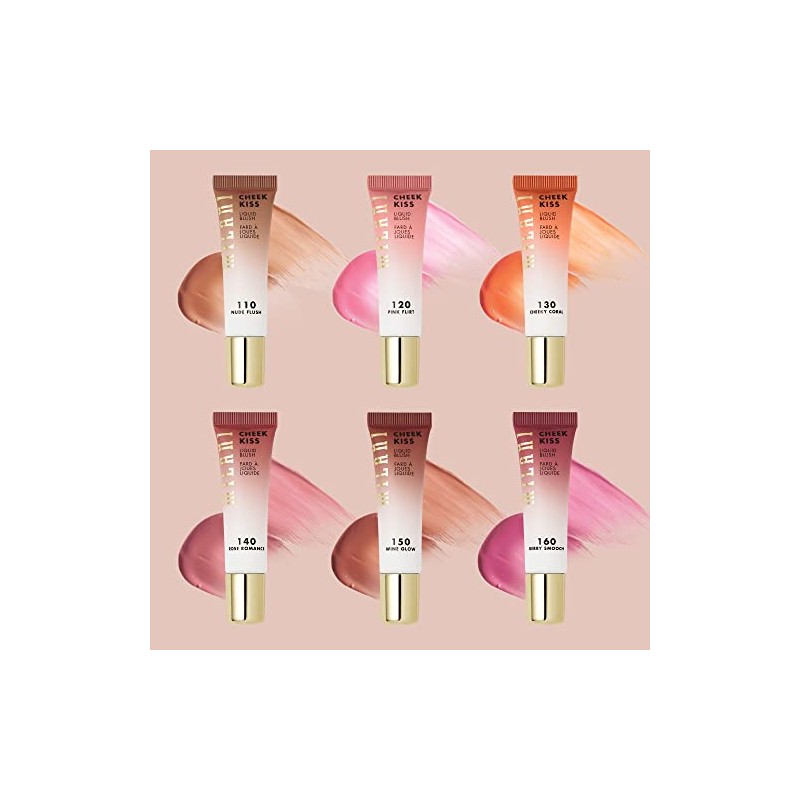 Milani Rubor Liquido Multiusos Cheek Kiss Liquid Blush 140 Rose