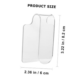 FOMIYES 2pcs Acrylic Handheld Makeup Eyeshadows Cosmetics Manicure Palette Set